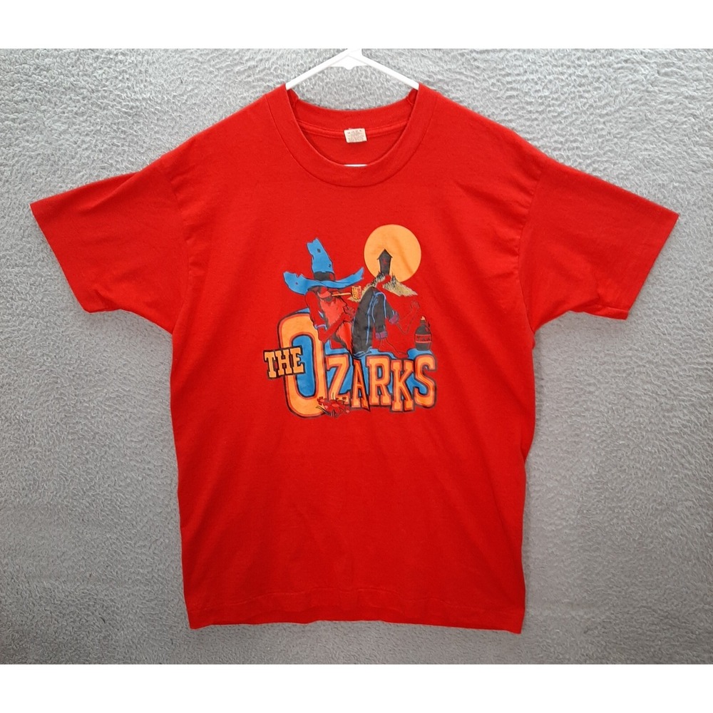 Vintage Screen Stars Best Shirt Mens XL Red Single Stitch Destination Grunge 90s